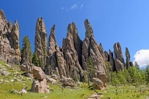 Photo of the Cathedral Spires, One of the Prettiest Black Hills Attractions.