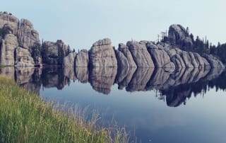 Photo of Sylvan Lake, One of the Most Popular Black Hills Attractions and Black Hills Hiking Trails.