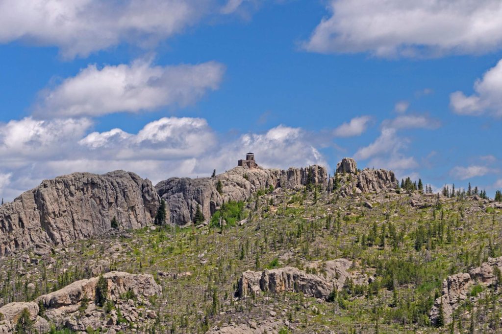 A view of the peak of Black Elk Wilderness.