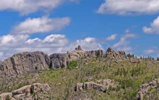 A view of the peak of Black Elk Wilderness.