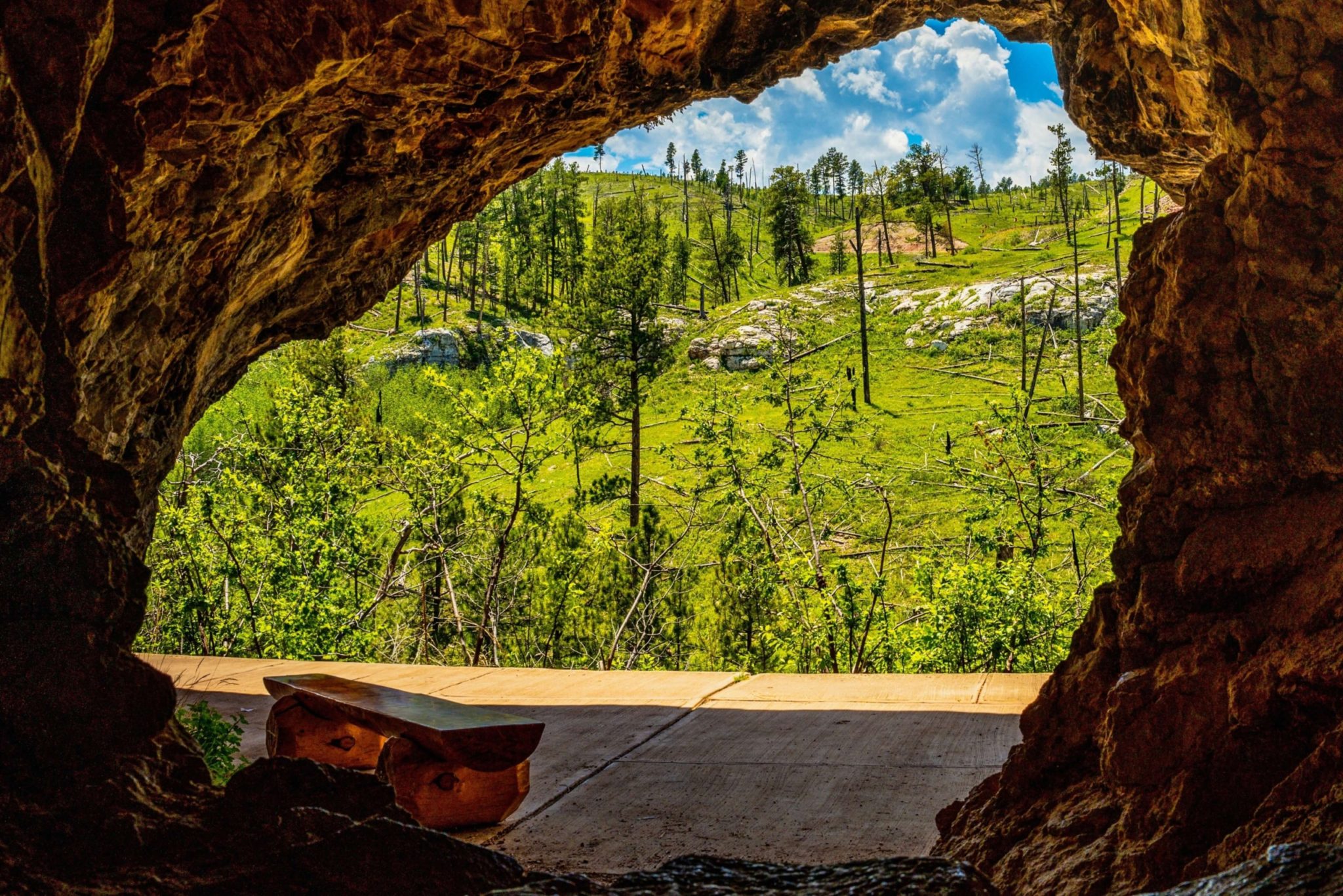 Inside Black Hills Caves.